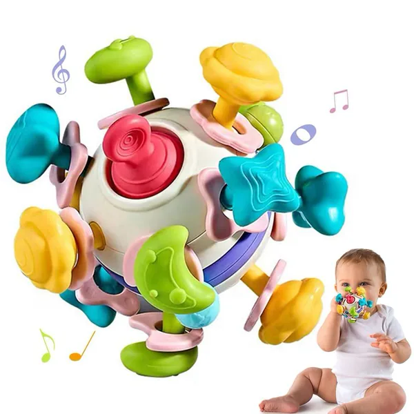 CHT-286411 4 in 1 Baby Sensory Toys Infant Chew Rattles Newborn Toddler