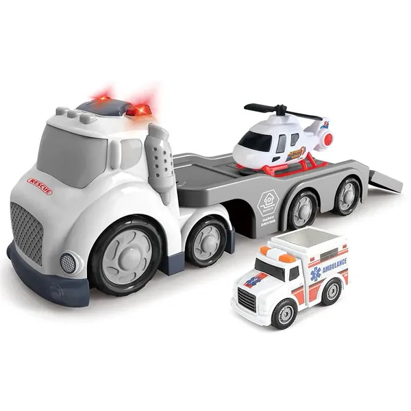 CHT-311980 Outdoor Toy Sliding Cartoon Ambulance Truck Vehicle With Sou