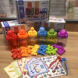 Color Sorting Counting Toy Animal Matching Montessori Preschool