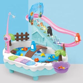 CHT-307345 Multi-function Fishing Game Toy Electric Keyboard Children P