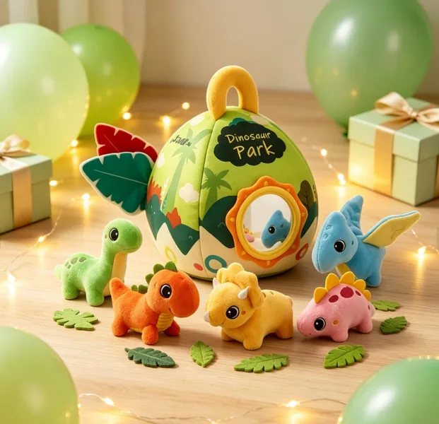 CHT-351204 Plush Dinosaur House