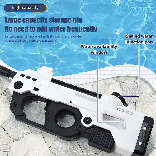 CHT-274775 P90 Electric Water Gun for Adults 26 ft Range Automatic Wate