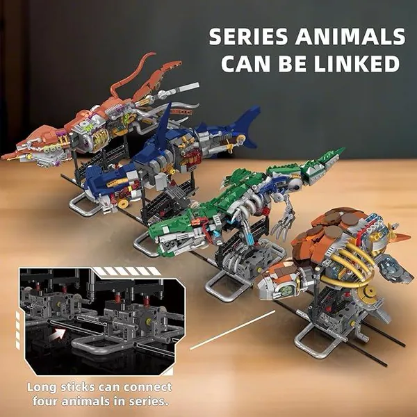 CHT-334125 Educational Toys stem Mechanical Squid Building Set with Lig