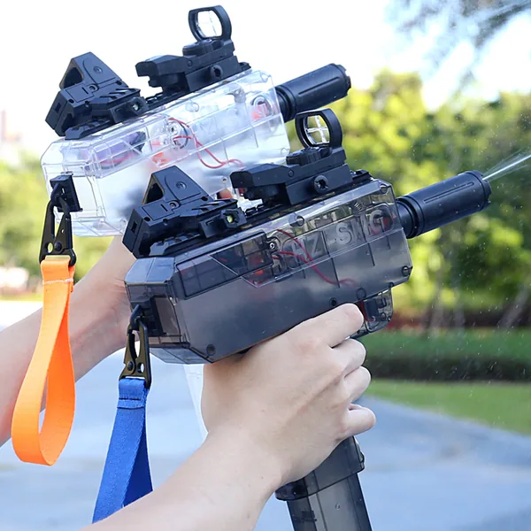 CHT-265624 Electric Water Gun Automatic Squirt Gun Uzi Water Battery Po
