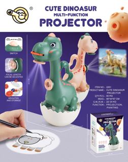Dinosaur Projector Drawing Toy with Storage Base