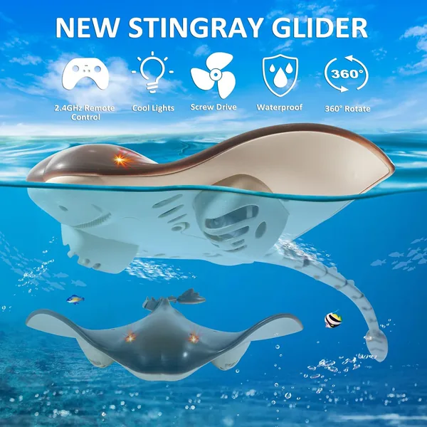 CHT-305027 Remote Control Shark Toy Animals for Kids RC Shark for Pool