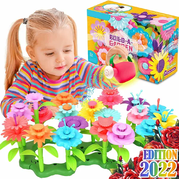 UNRESOLVED-62035411352 Flower Garden Building Toys for Girls STEM Educational Toy T
