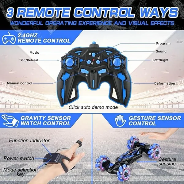 CHT-289538 1:12 Gesture Sensing RC Stunt Car 2.4Ghz 4WD Hand Controlled