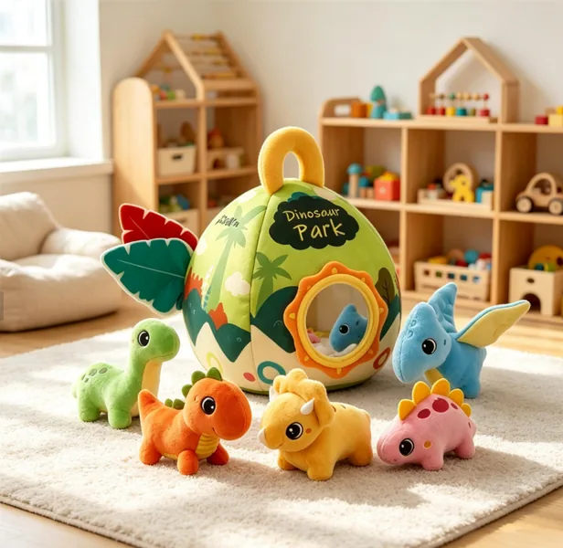 CHT-351204 Plush Dinosaur House