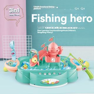 CHT-307342 Electric Fishing Game Toy for Children Pretend Play Toy with