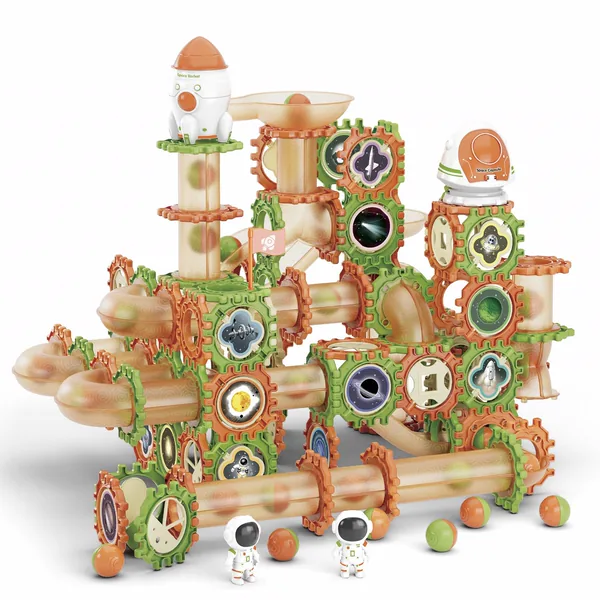CHT-305339-CPS305329-CPS305330-CPS305331 DIY STEM Educational Building Blocks Marble Run Maze Race Tr