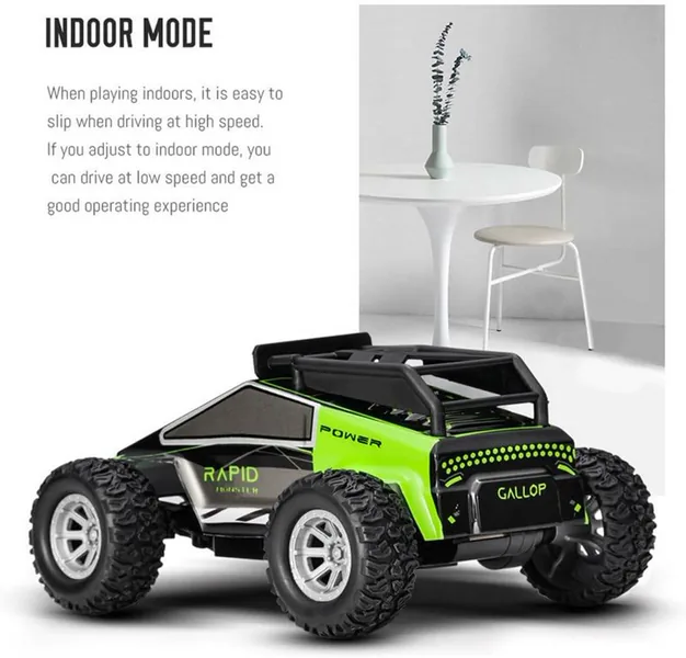 UNRESOLVED-1601205250860 1/32 Scale 2.4G LED Light-Up RC Race Car High-Speed Remote C