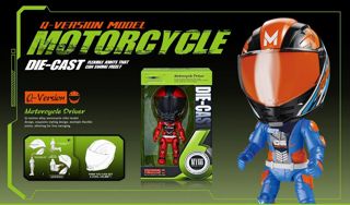 CHT-305228 Wholesale Diecast Toys Models Helmet Motorcycle Rider Q Vers