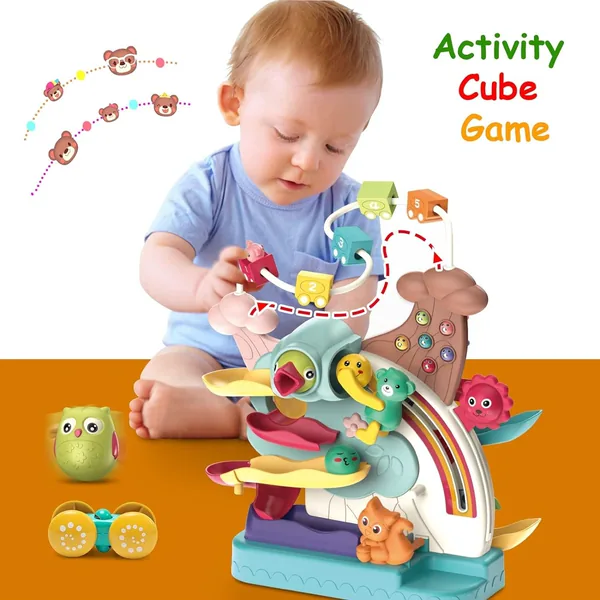 CHT-287262 5 in 1 Toys for Kids Car Ramp Toy Basketball Shooting Game W