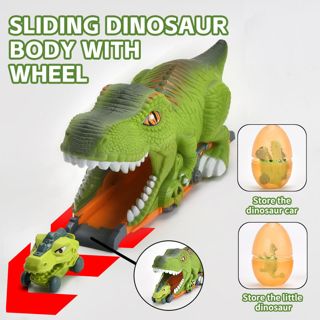 CHT-304480 Kids Dinosaur Swallowing Car Toy with Mini Dino Figures Slid