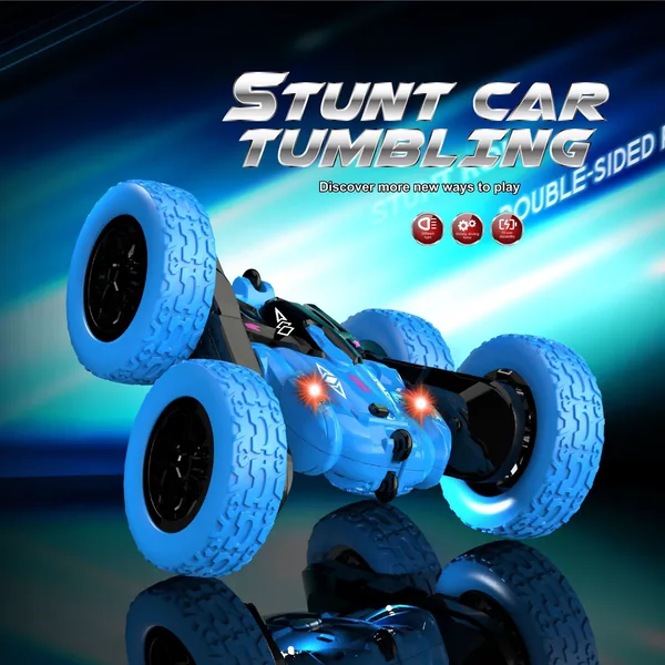 CHT-303129 RC Stunt Cars Double-Sided Driving 360-degree Flips Stunt RC