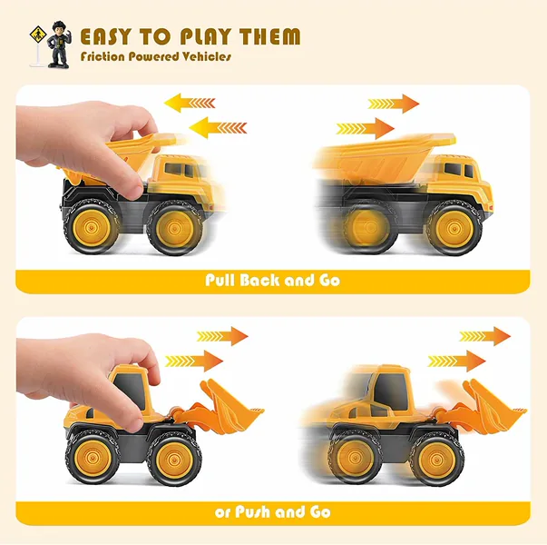 CHT-261068 Christmas Birthday Gifts Toddler Boys Girls Construction Veh